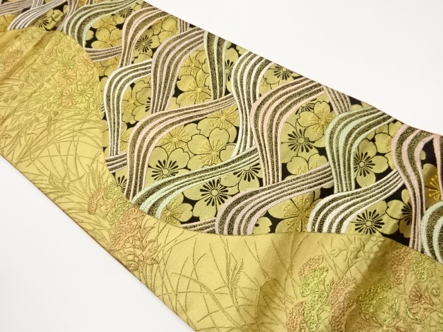 JAPANESE FUKURO OBI / WOVEN SAKURA